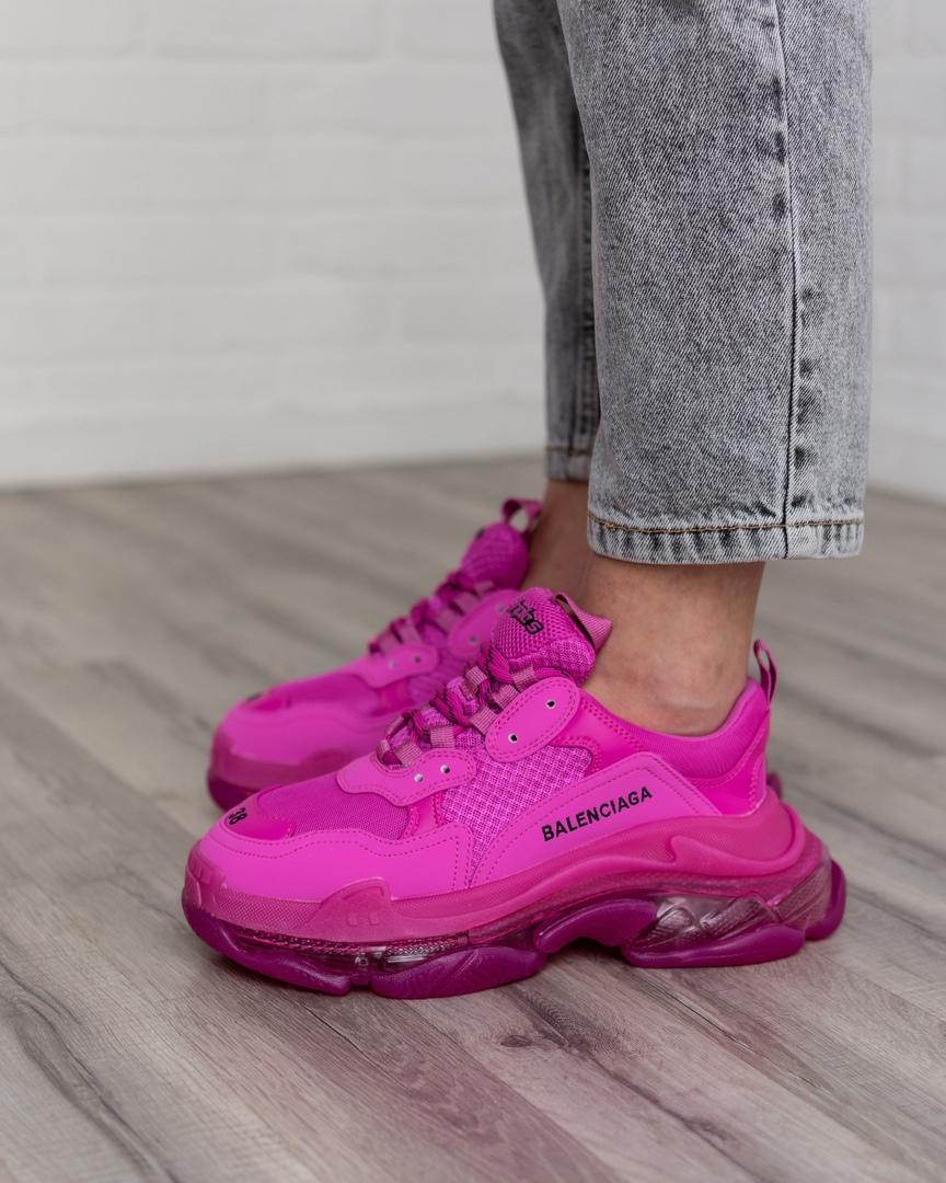 Balenciaga Triple S Clear Sole Pink Neon