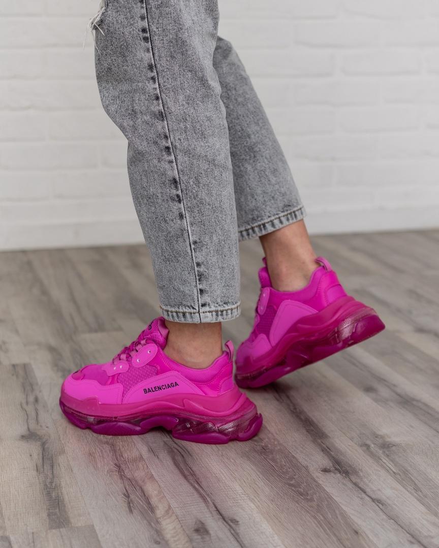 Balenciaga Triple S Clear Sole Pink Neon