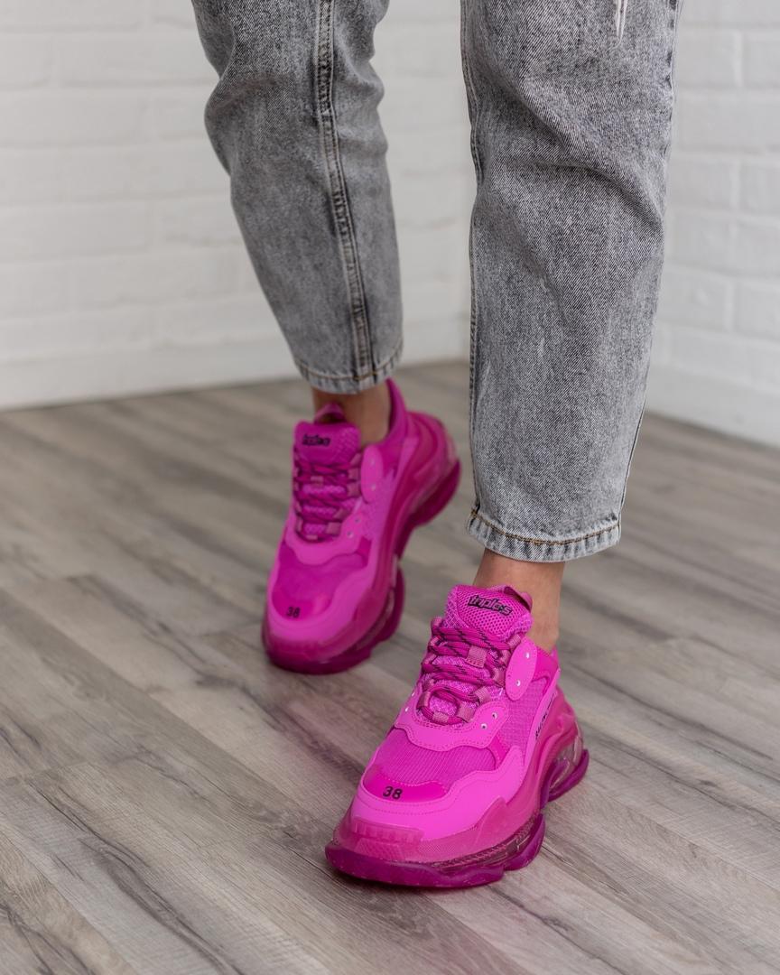 Balenciaga Triple S Clear Sole Pink Neon