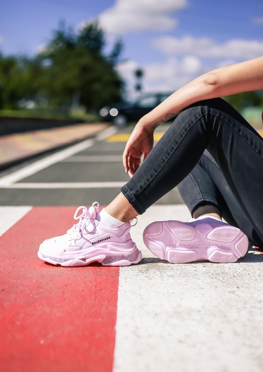 Balenciaga Triple S Clear Sole Pink «Black Logo» 2