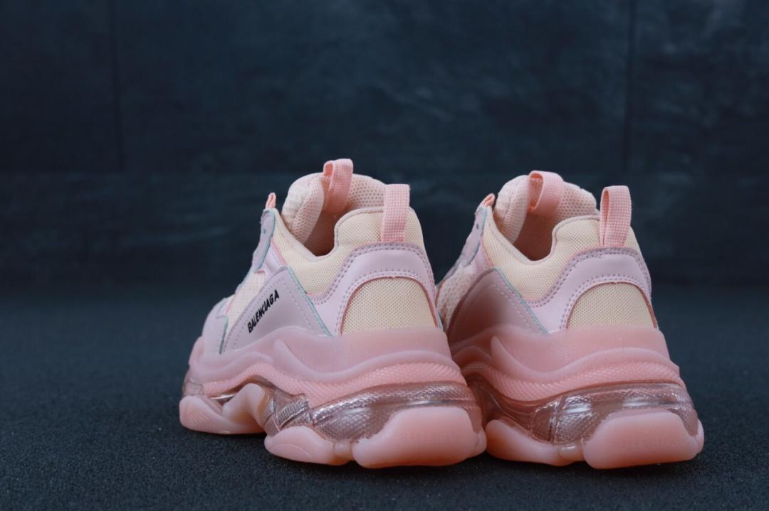 Balenciaga Triple S Clear Sole Pink «Black Logo» 3