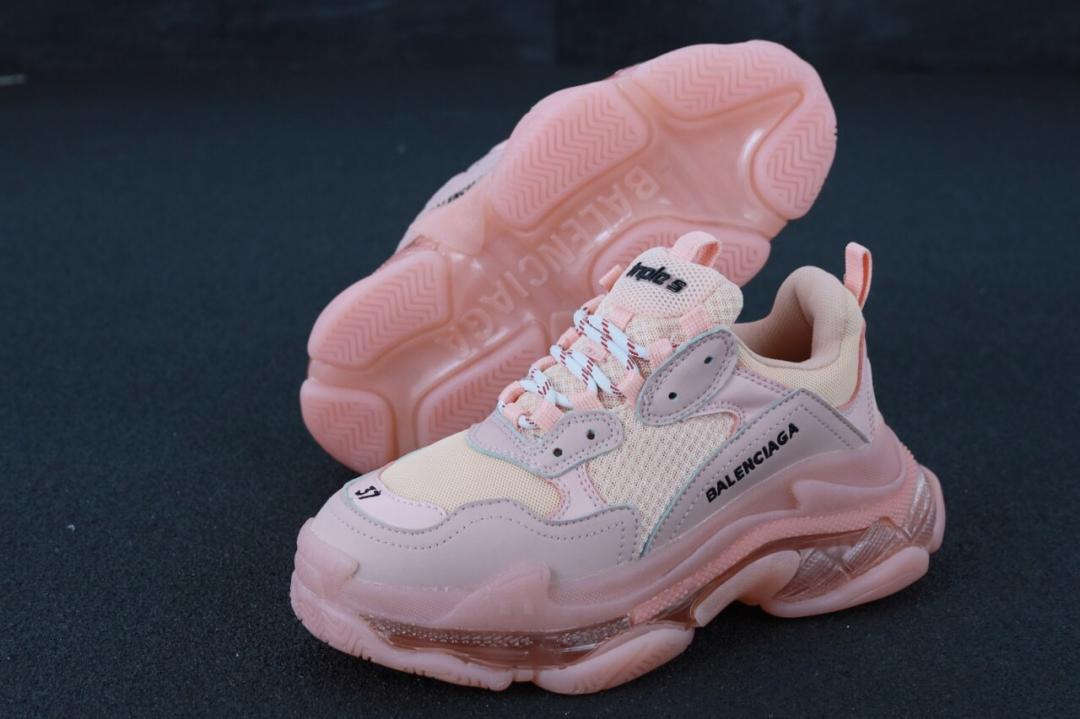 Balenciaga Triple S Clear Sole Pink «Black Logo» 3