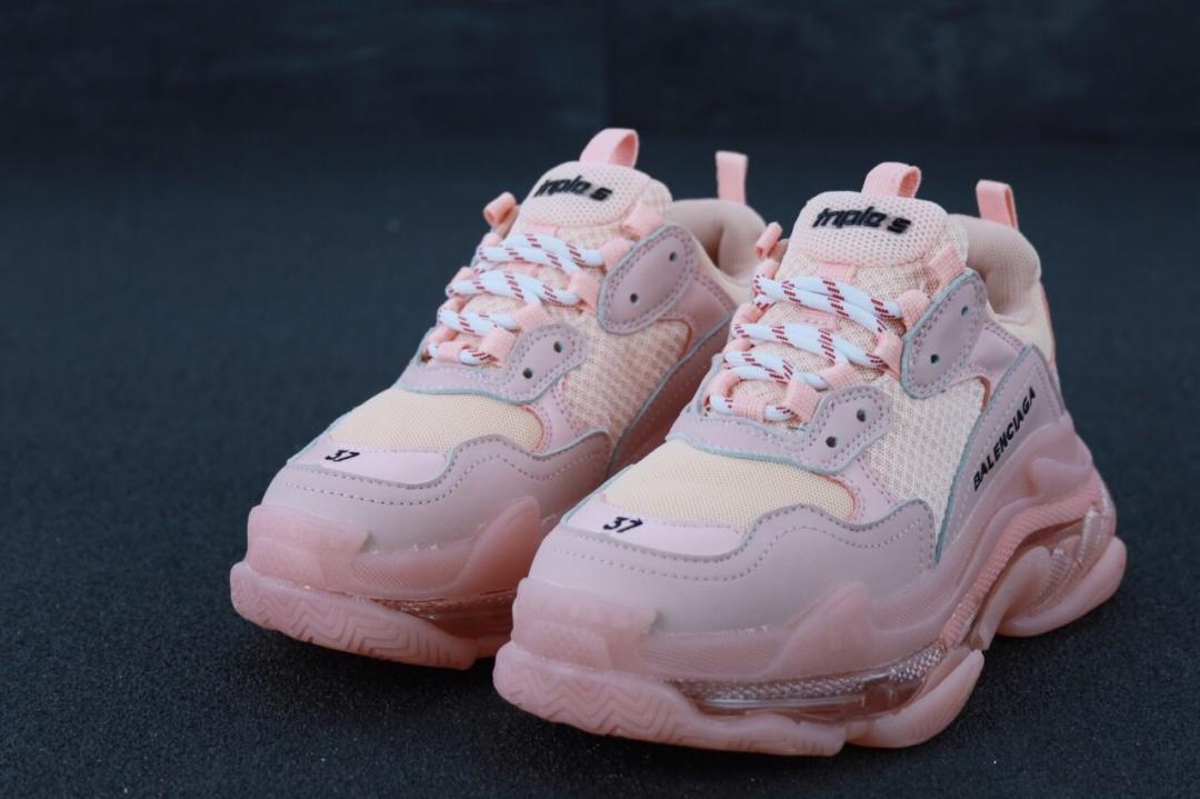 Balenciaga Triple S Clear Sole Pink «Black Logo» 3