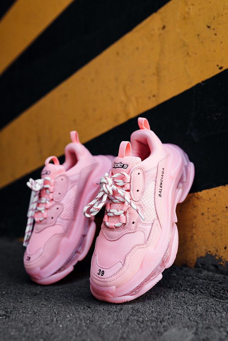Balenciaga Triple S Clear Sole Pink «Black Logo» 3