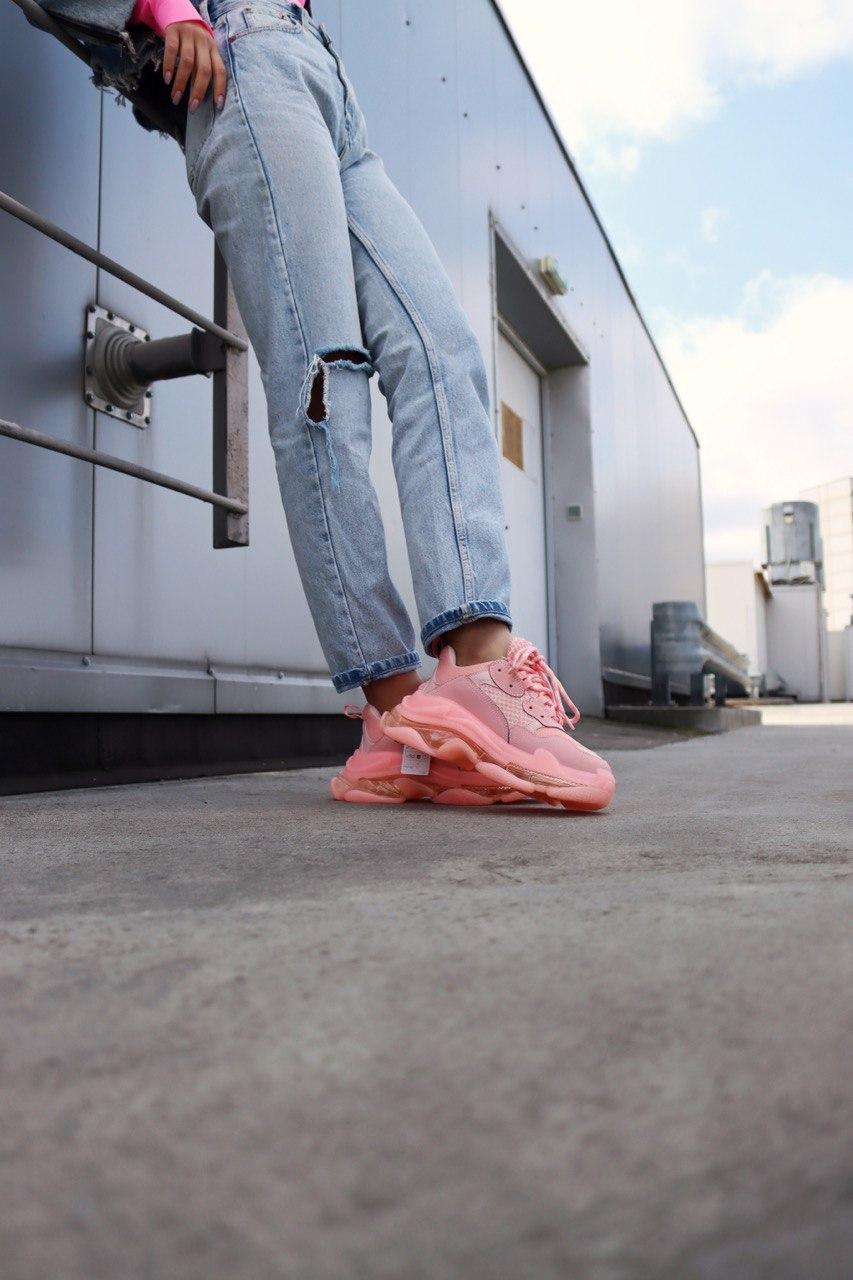 Balenciaga Triple S Clear Sole Pink «Black Logo» 3