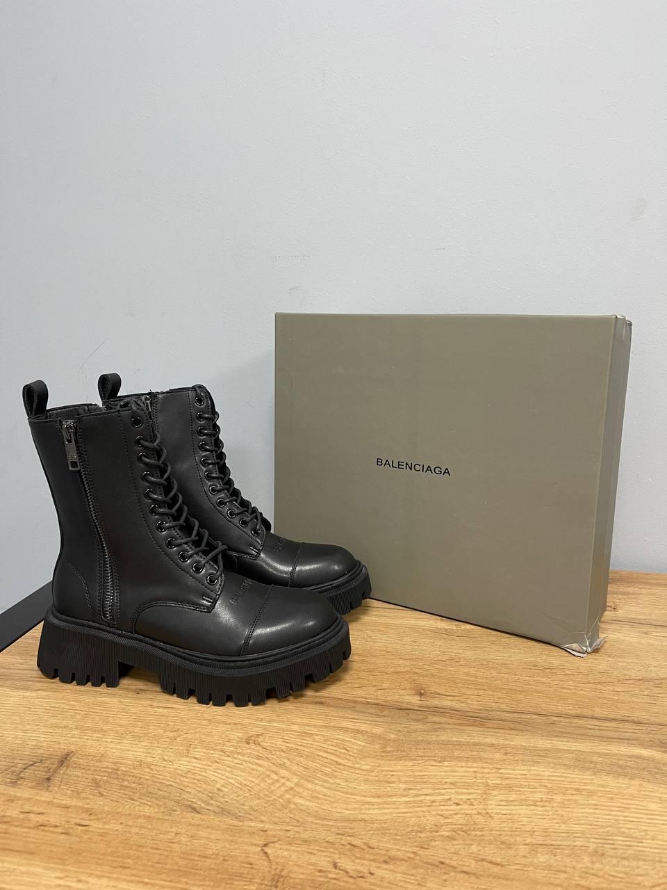 Balenciaga Boots Tractor Black (Матові)