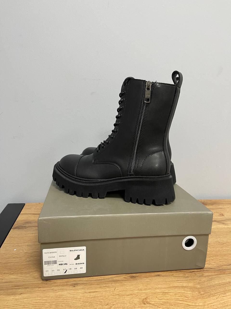 Balenciaga Boots Tractor Black (Матові)