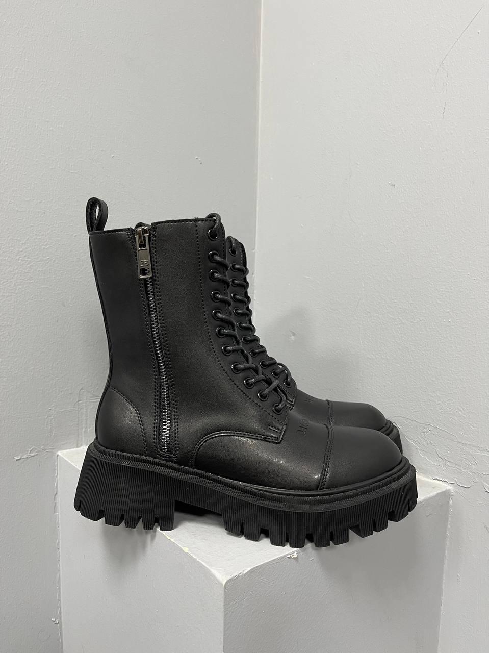 Balenciaga Boots Tractor Black (Матові)