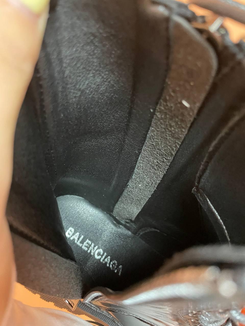 Balenciaga Boots Tractor Black (Масло кожа)
