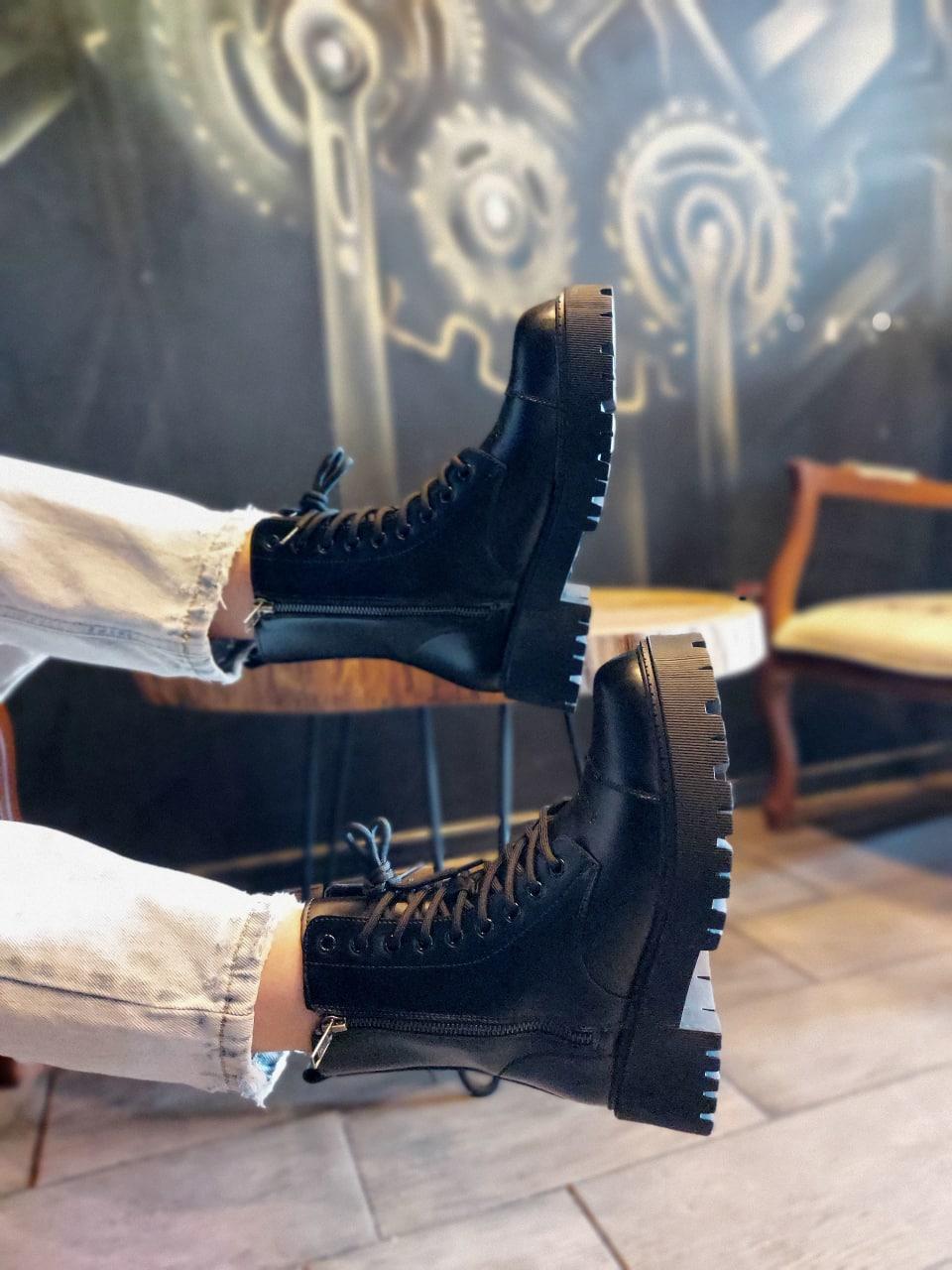 Balenciaga Boots Tractor Black