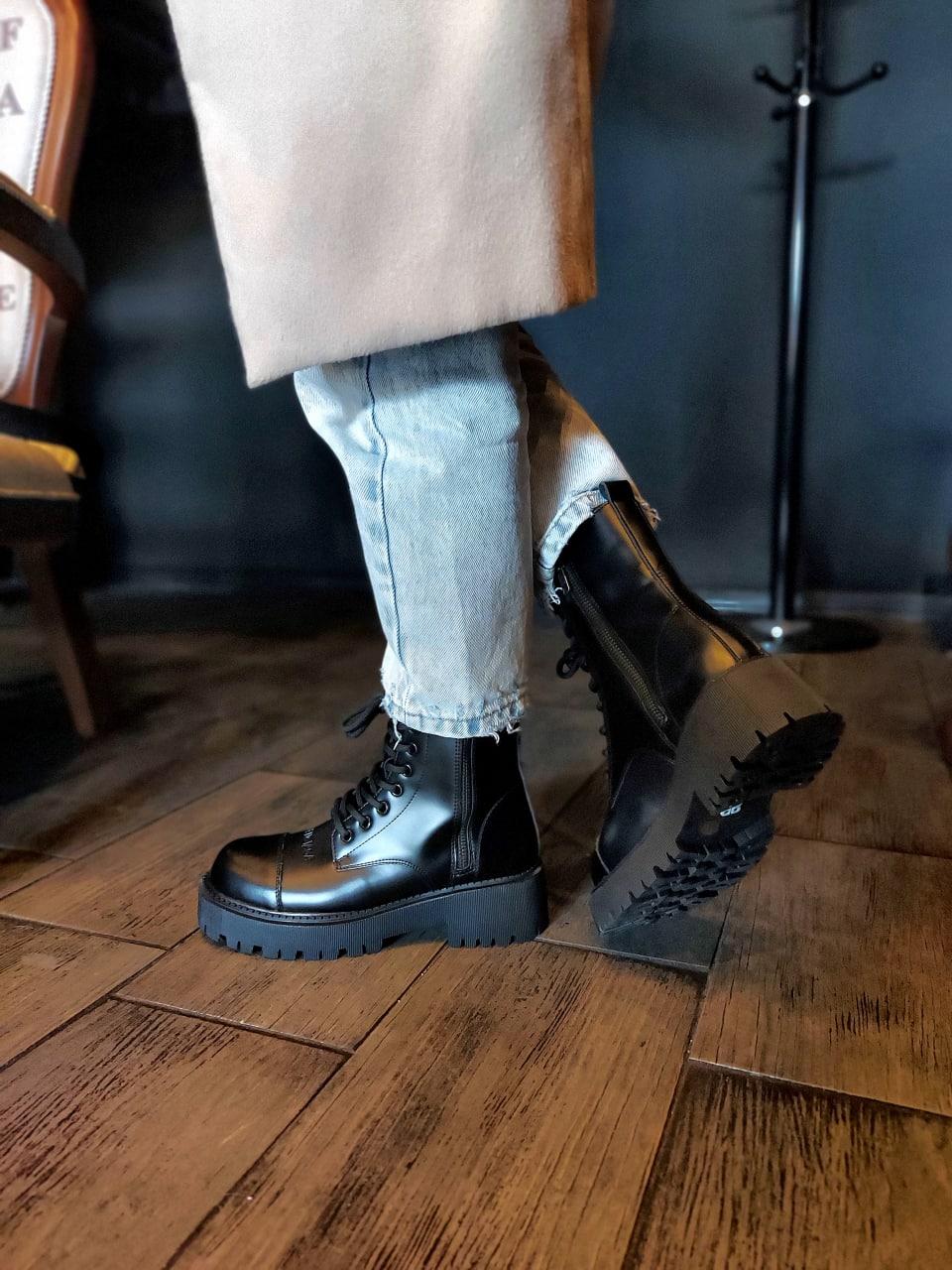 Balenciaga Boots Tractor Black