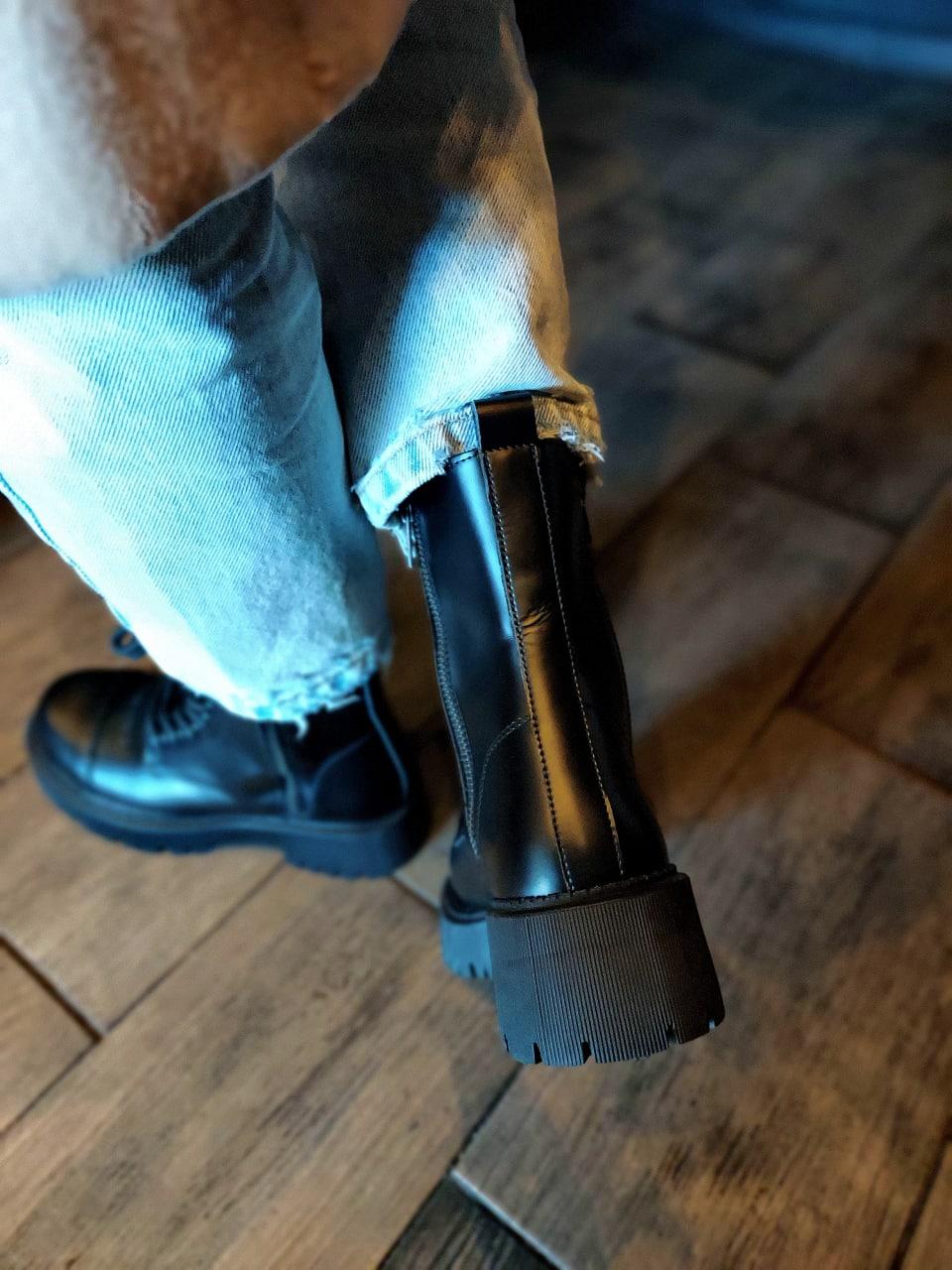 Balenciaga Boots Tractor Black