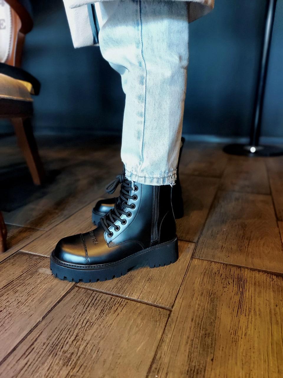 Balenciaga Boots Tractor Black