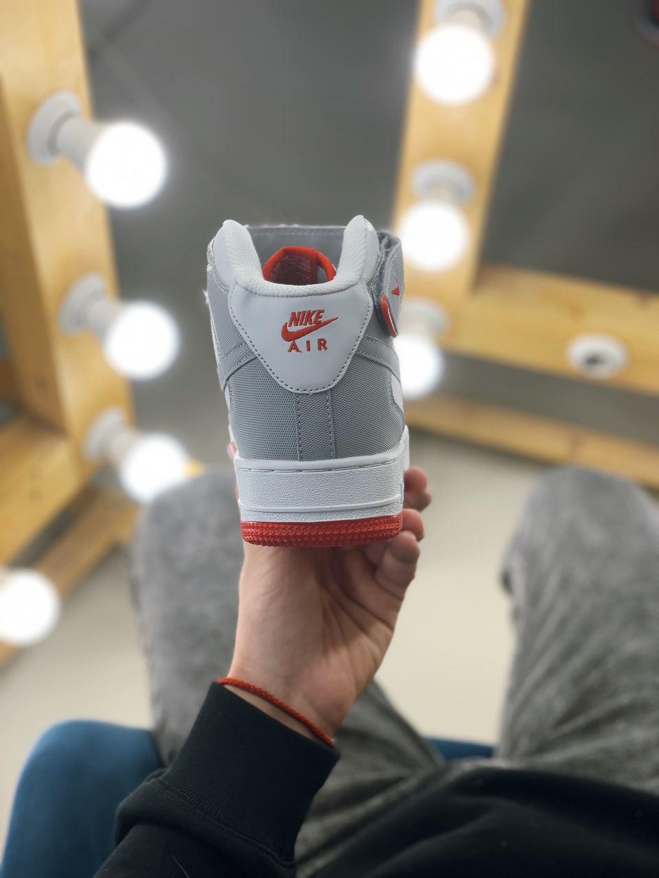 Nike Air Force 1 High Grey Red