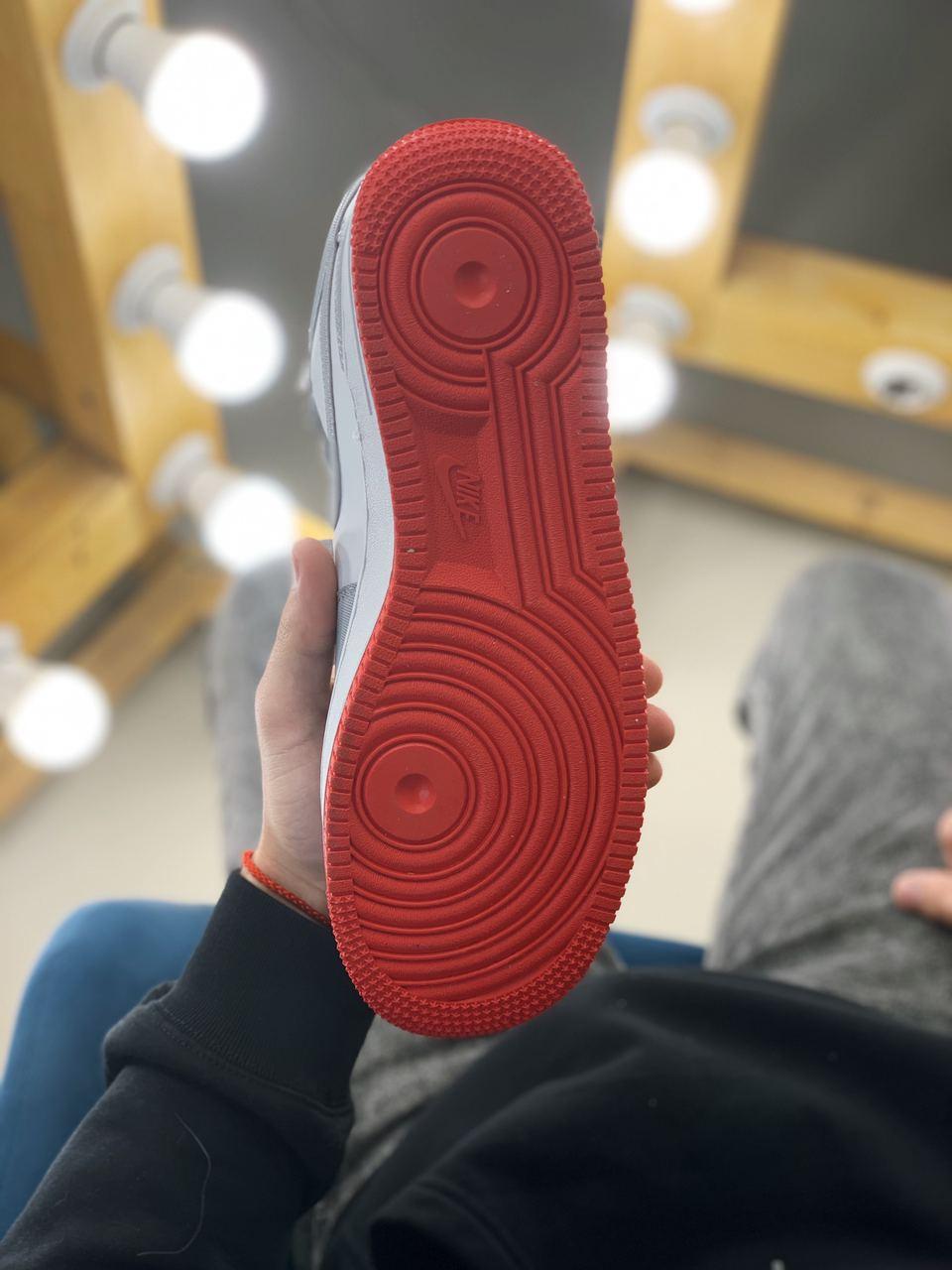 Nike Air Force 1 High Grey Red