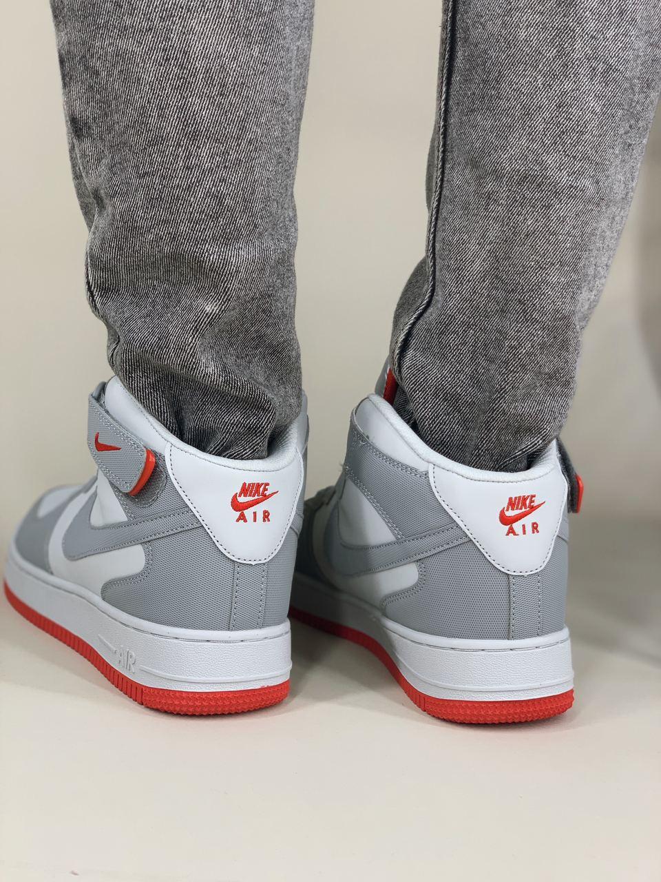 Nike Air Force 1 High Grey Red