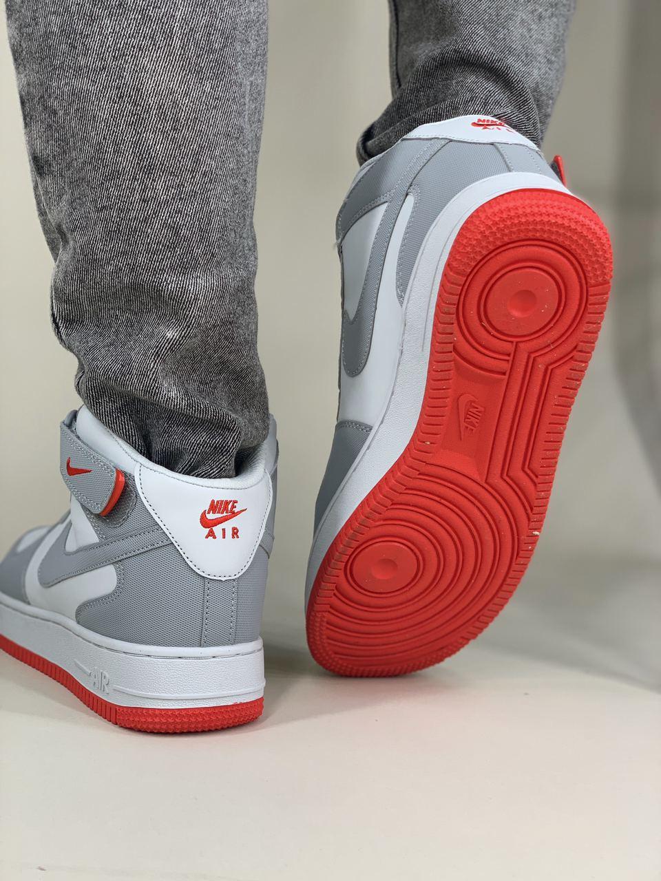 Nike Air Force 1 High Grey Red