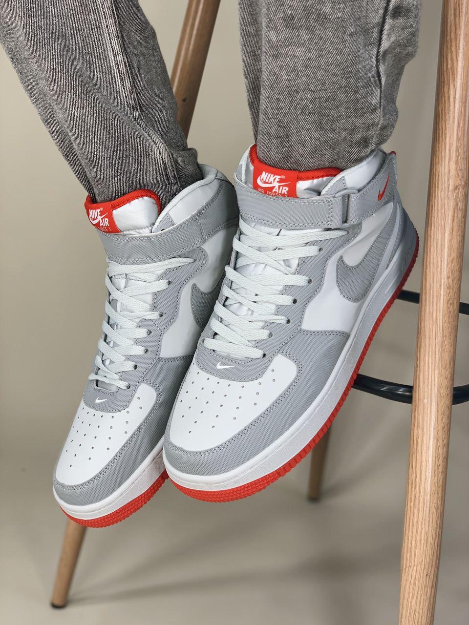 Nike Air Force 1 High Grey Red