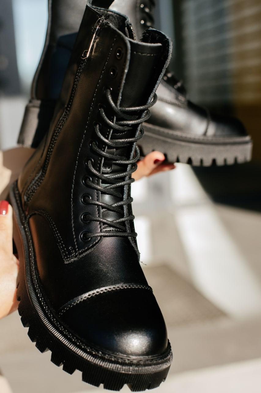 Черевики Balenciaga Boot Tractor Fur Black No Logo