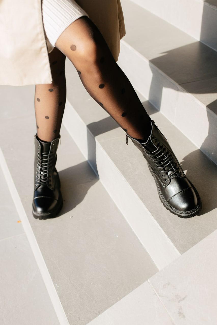 Черевики Balenciaga Boot Tractor Fur Black No Logo