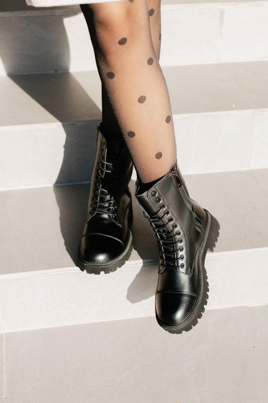 Черевики Balenciaga Boot Tractor Fur Black No Logo