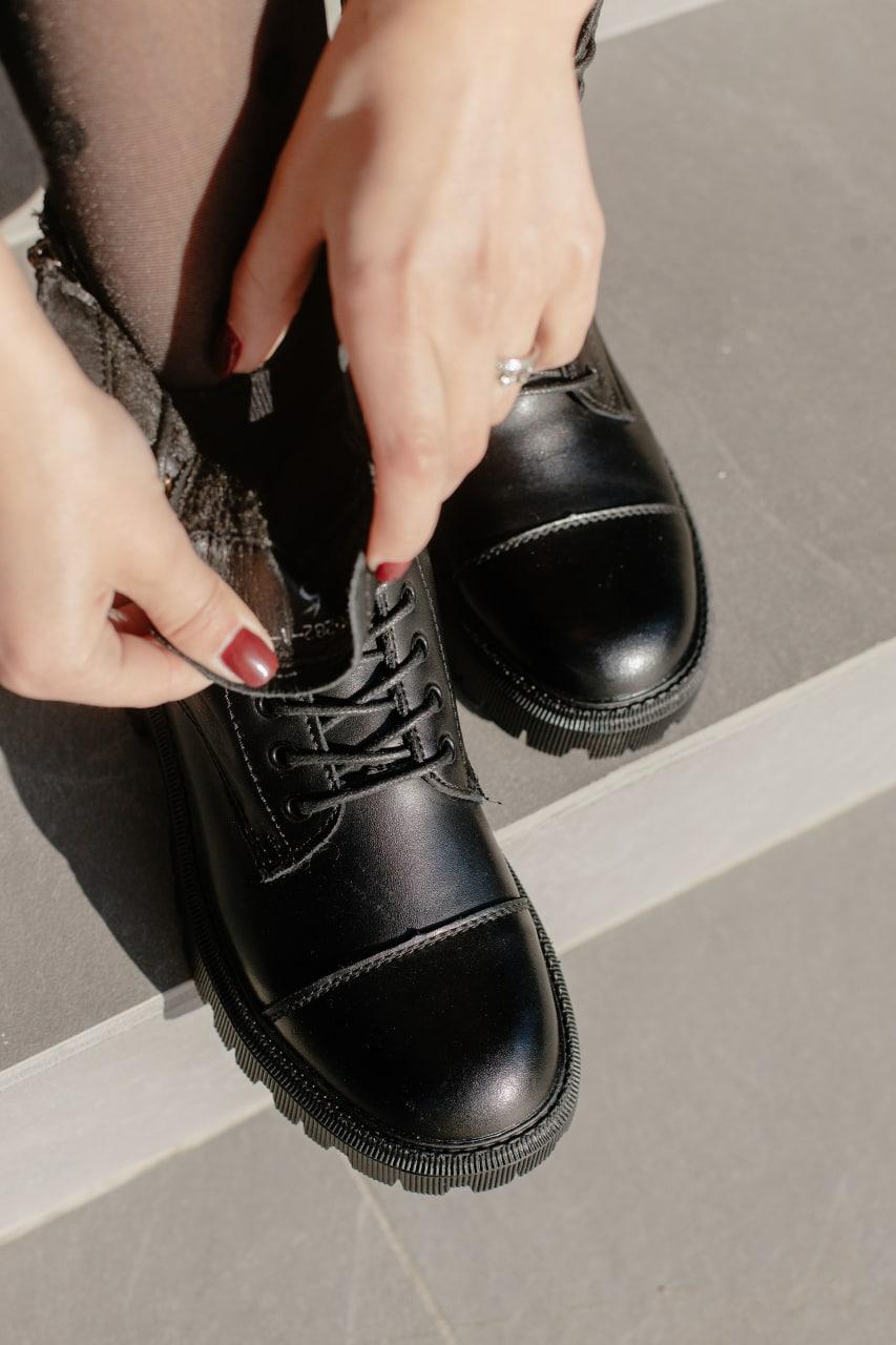 Черевики Balenciaga Boot Tractor Fur Black No Logo