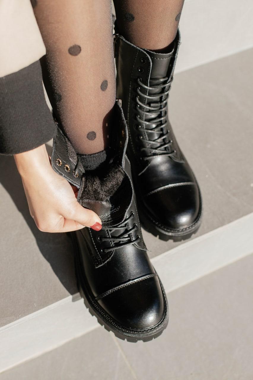 Черевики Balenciaga Boot Tractor Fur Black No Logo