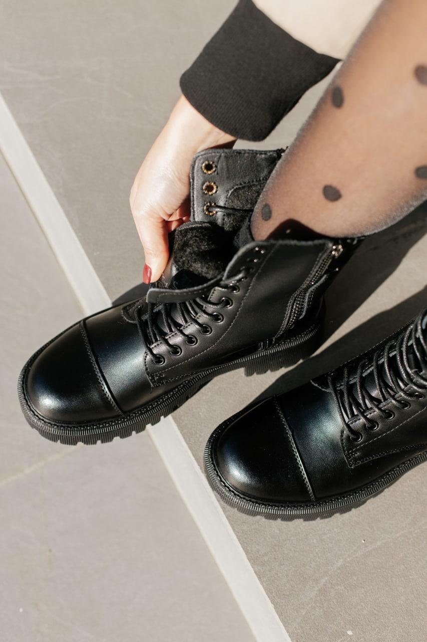 Черевики Balenciaga Boot Tractor Fur Black No Logo