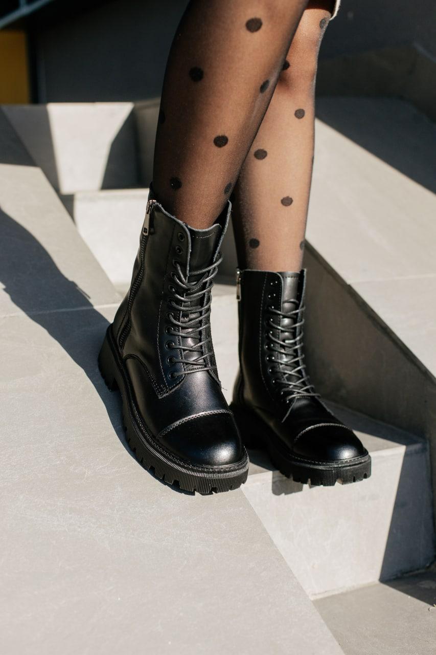 Черевики Balenciaga Boot Tractor Fur Black No Logo