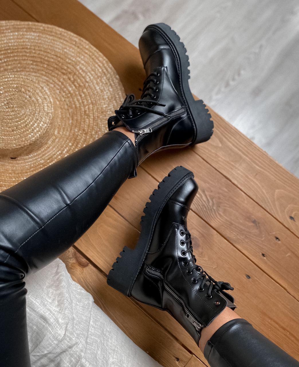 Balenciaga Boots Tractor Black Fur (Мех) 2