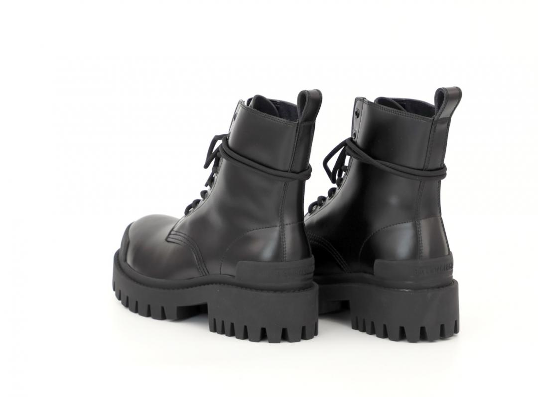 Balenciaga Boots Tractor Black Fur 3