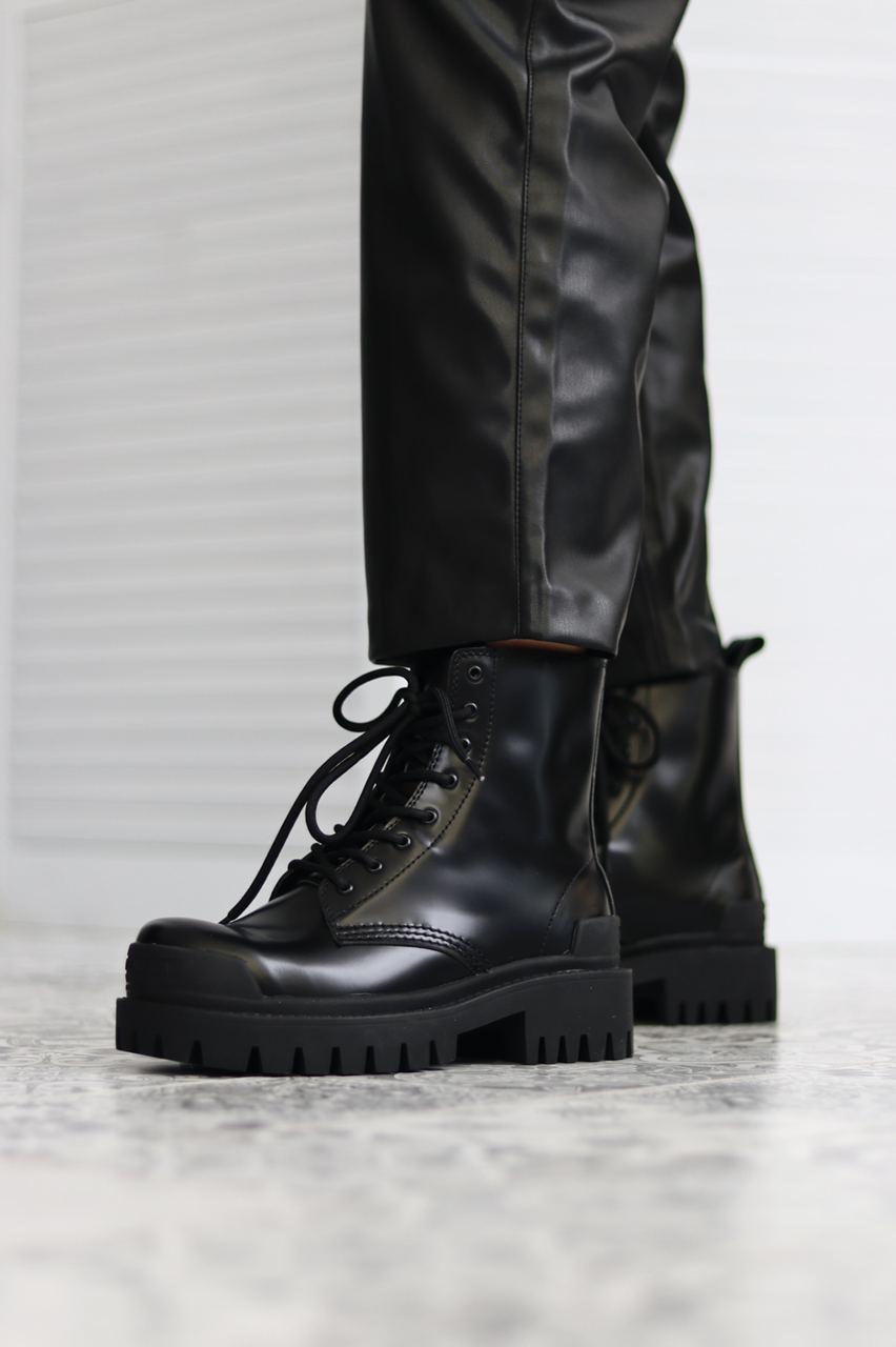 Balenciaga Boots Tractor Black Fur 3