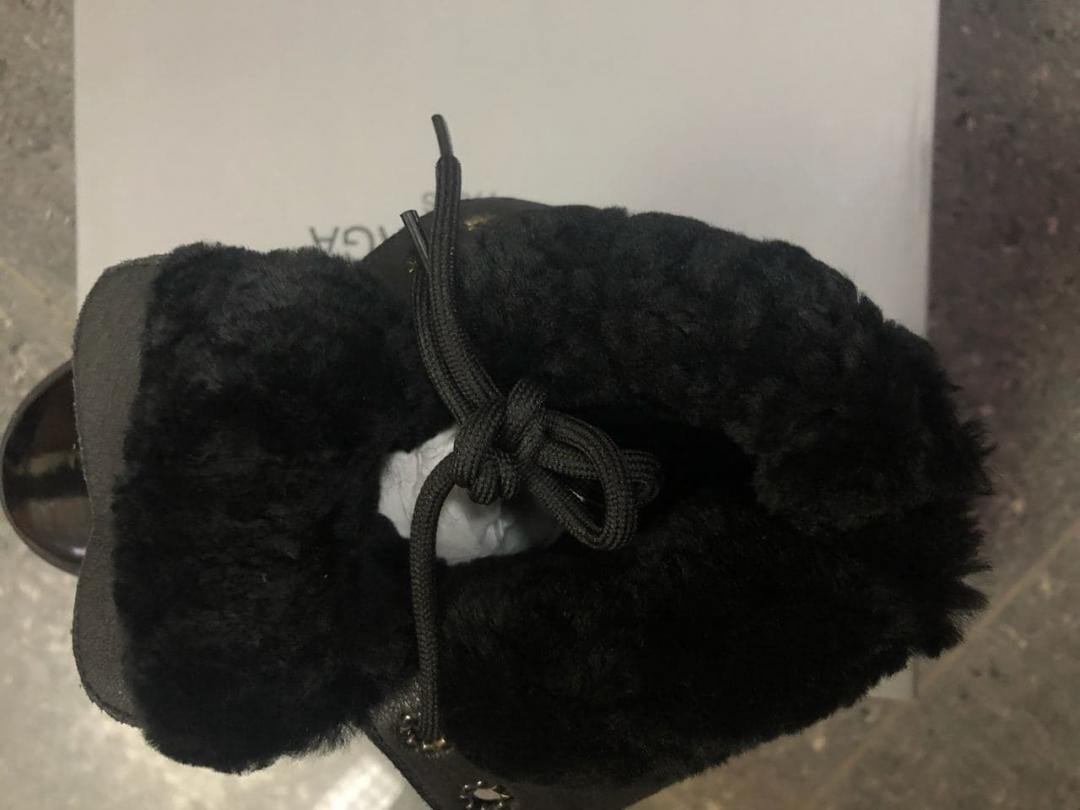 Balenciaga Boots Tractor Black Fur (Мех) 4