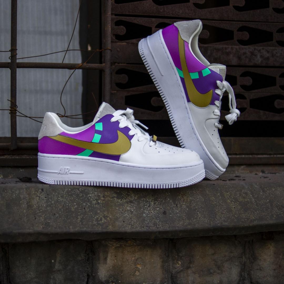 Nike Air Force 1 Sage LX Pink Purpur