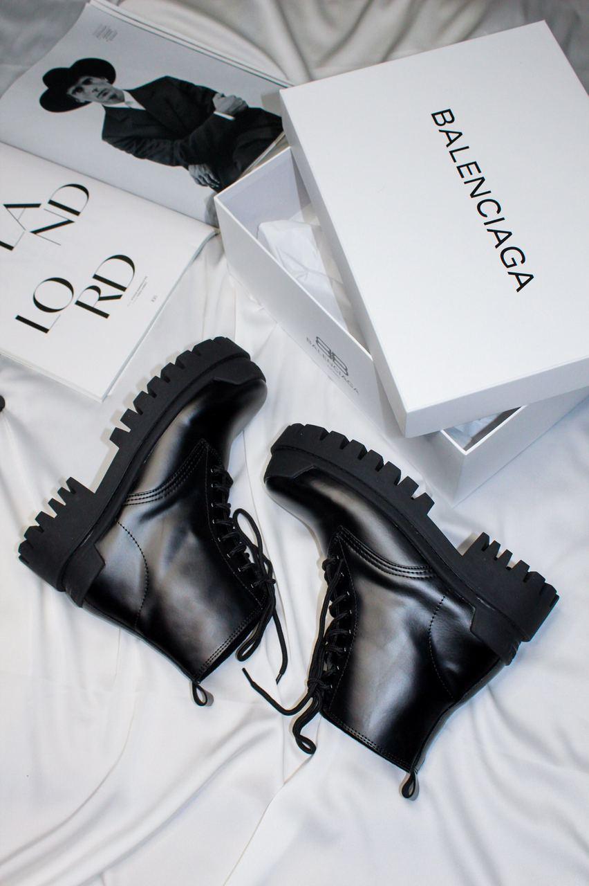 Balenciaga Boots Tractor Black Fur (Мех) 5