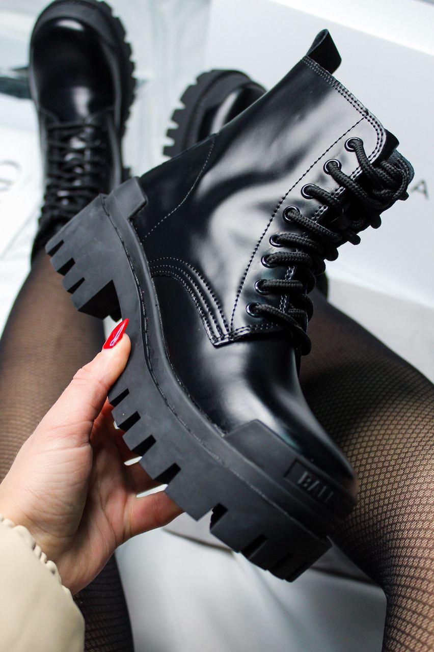 Balenciaga Boots Tractor Black Fur (Мех) 5