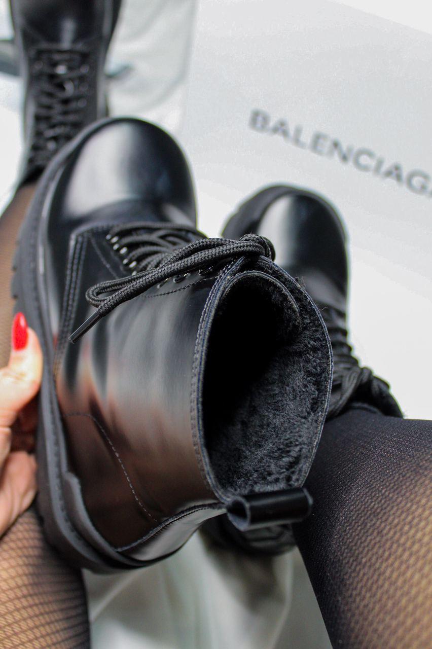 Balenciaga Boots Tractor Black Fur (Мех) 5