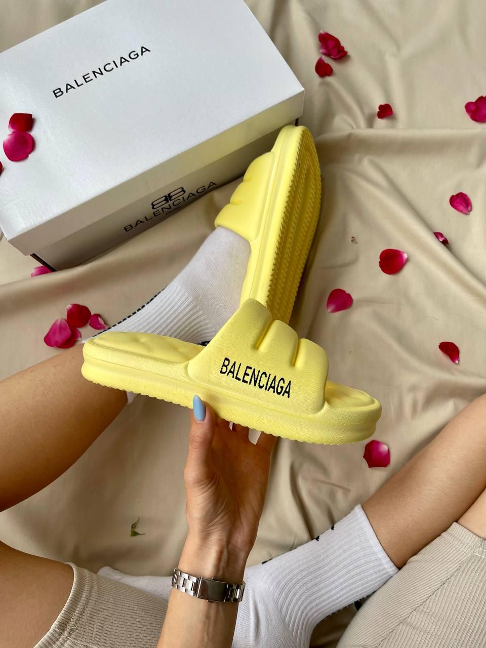 Balenciaga Puffy Slides Yellow