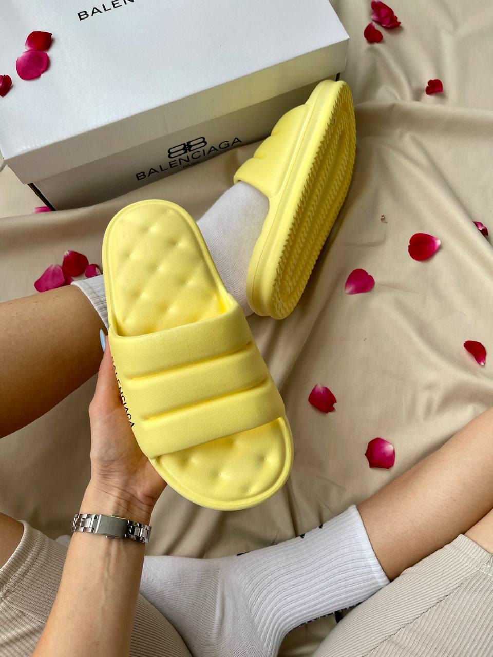 Balenciaga Puffy Slides Yellow