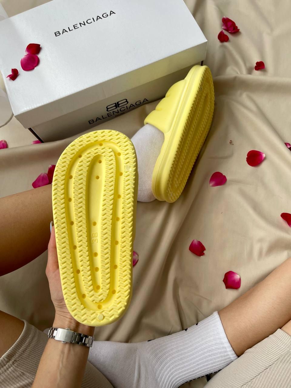Balenciaga Puffy Slides Yellow