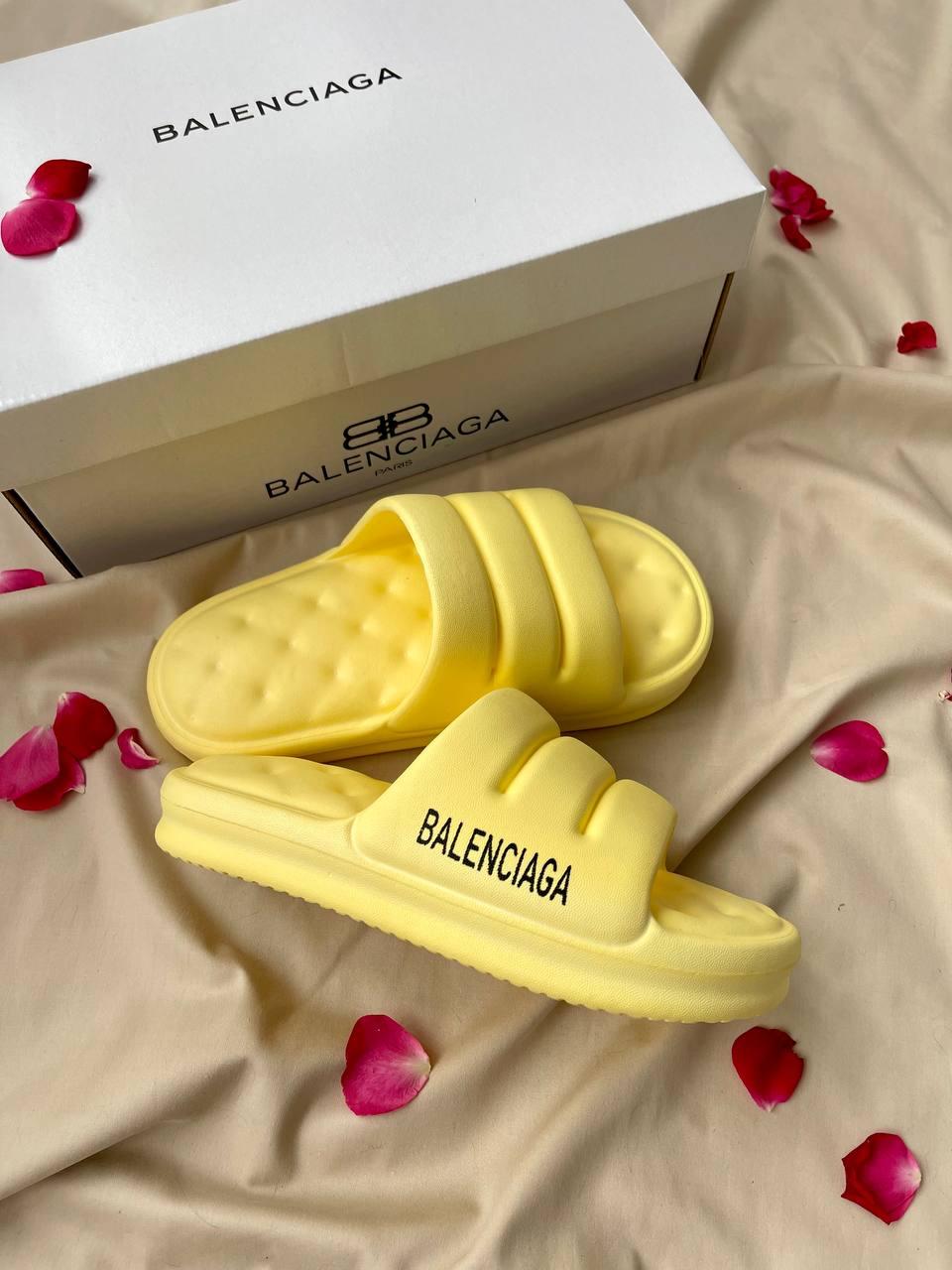 Balenciaga Puffy Slides Yellow