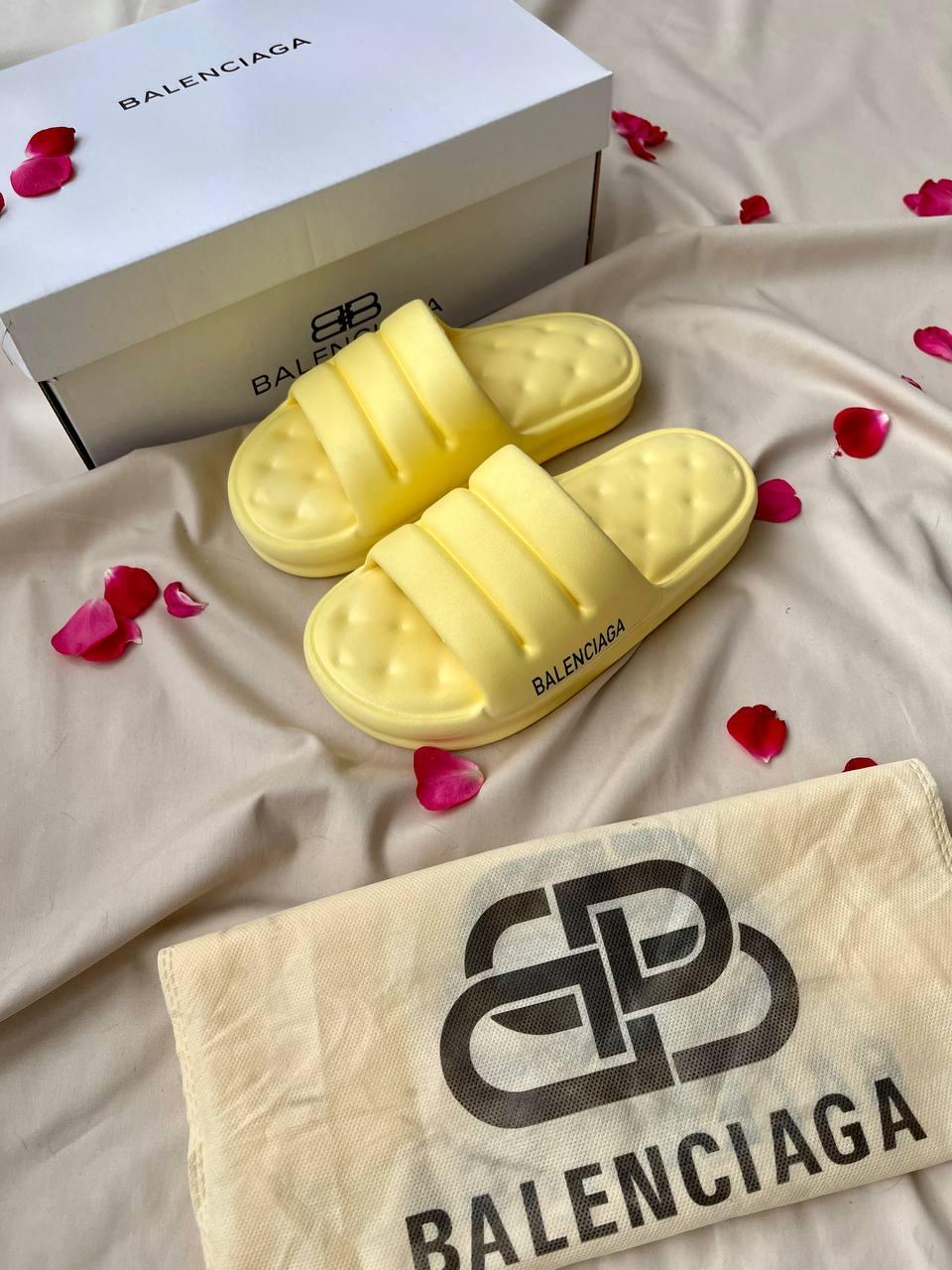 Balenciaga Puffy Slides Yellow