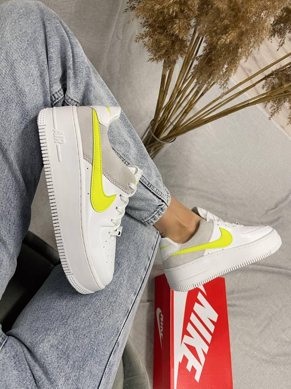 Nike Air Force 1 Sage White Lemon Venom