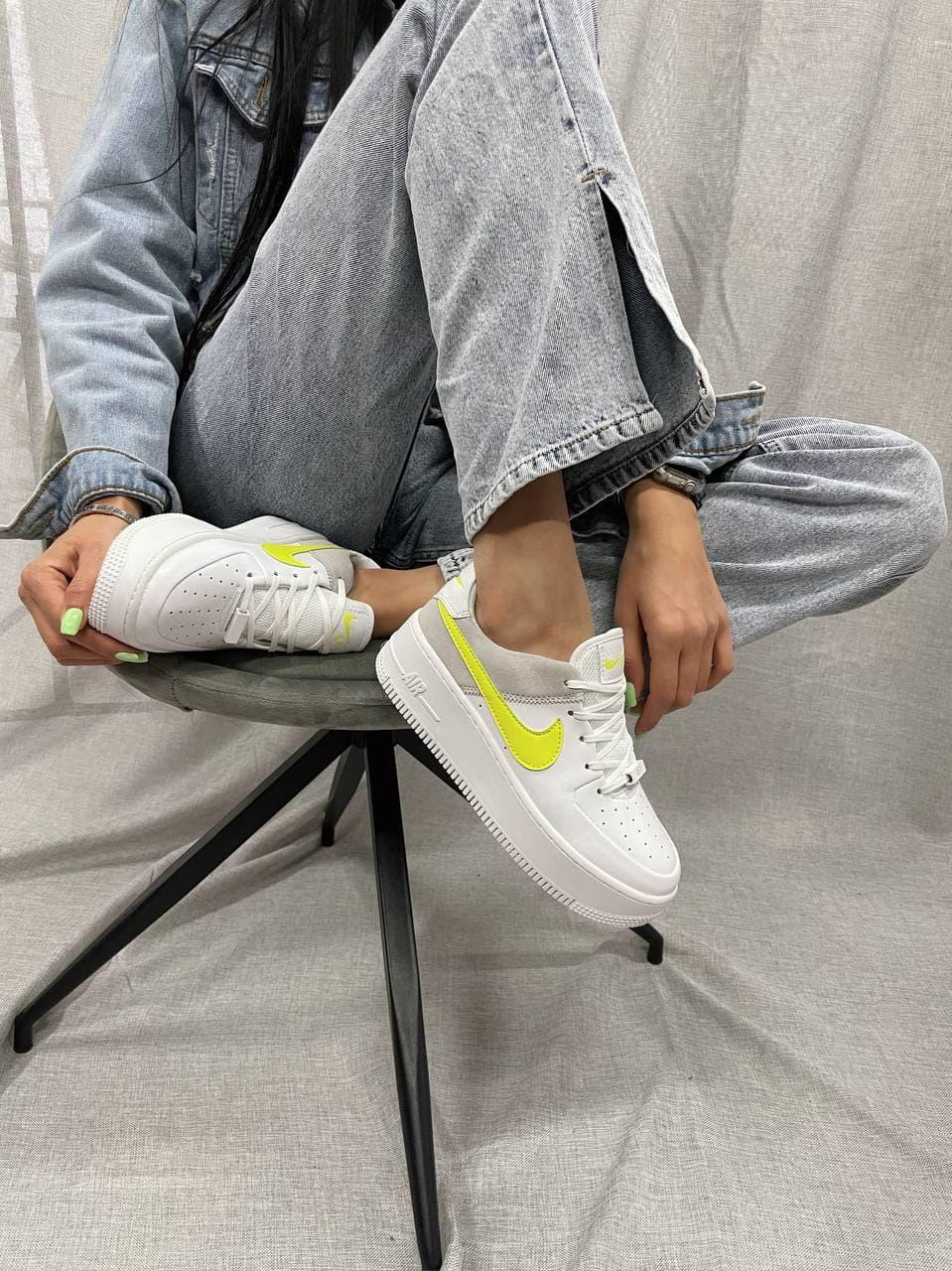 Nike Air Force 1 Sage White Lemon Venom
