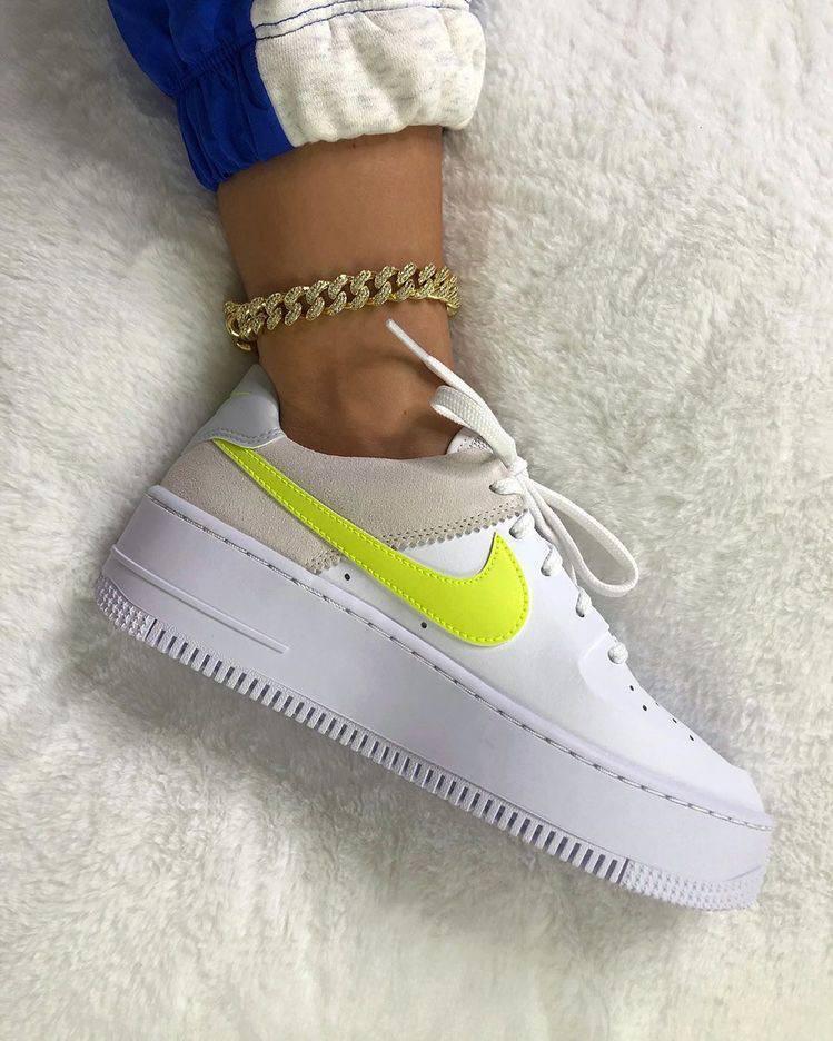 Nike Air Force 1 Sage White Lemon Venom