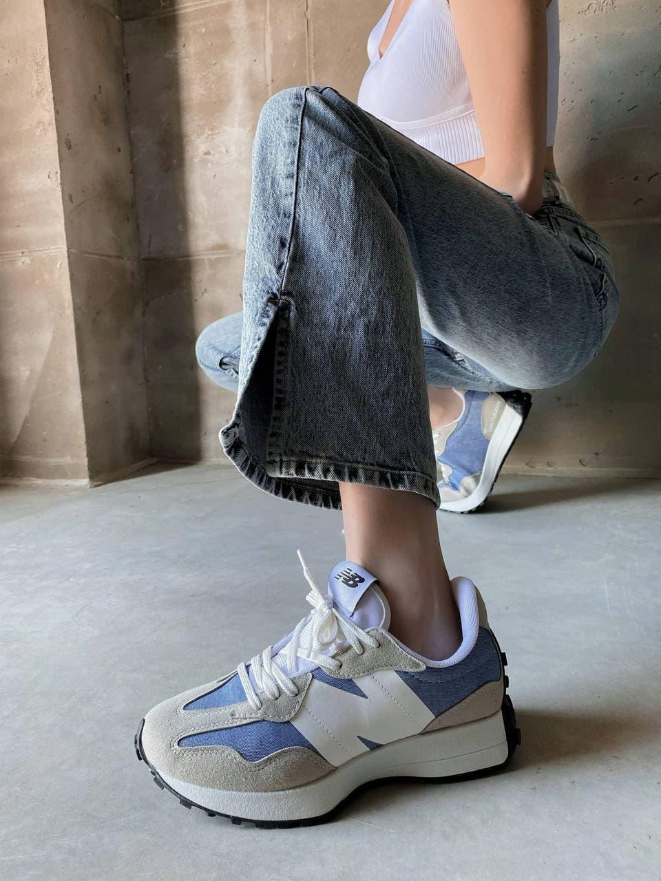 New Balance 327 White Blue