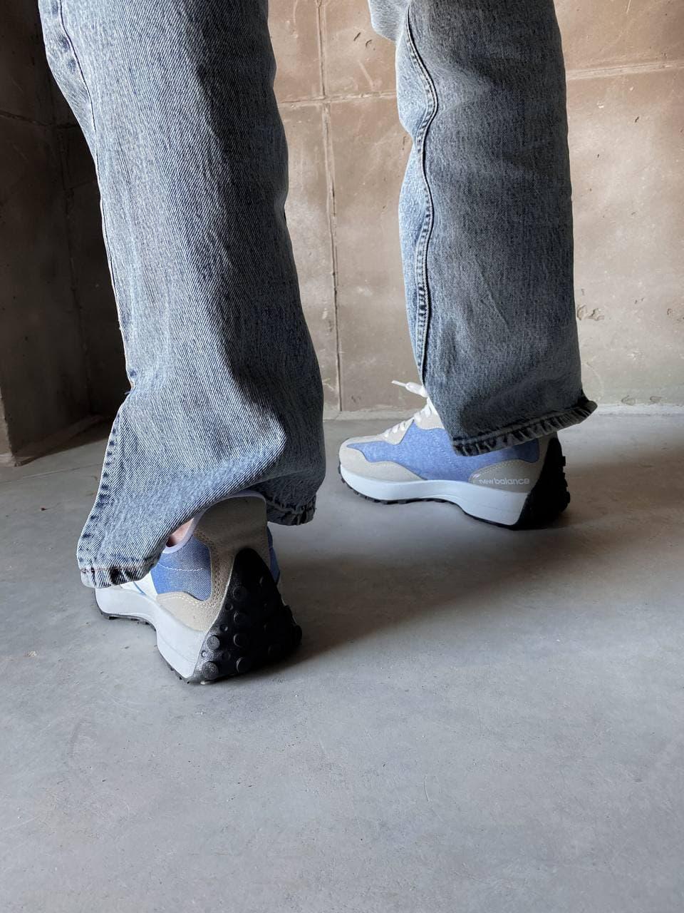 New Balance 327 White Blue