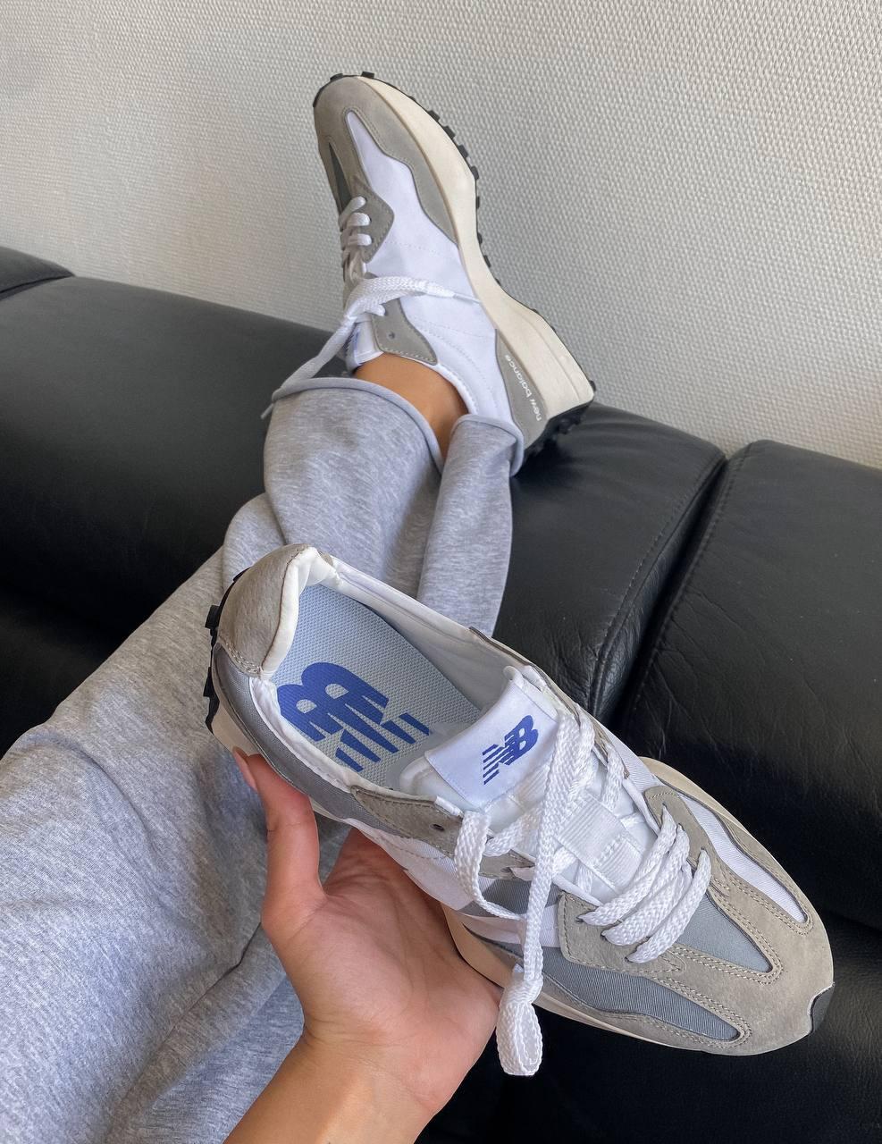 New Balance 327 Grey White