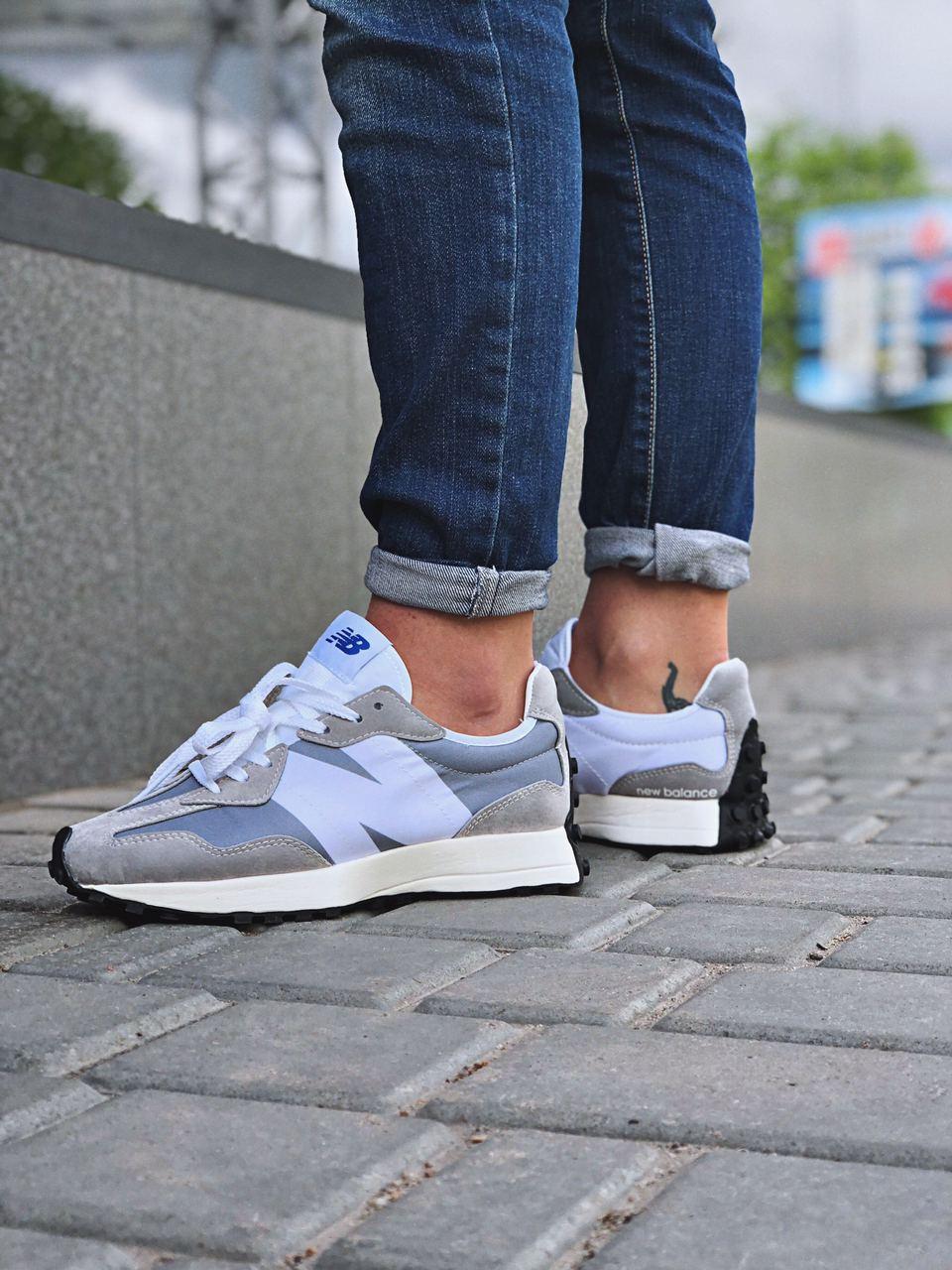 New Balance 327 Grey White