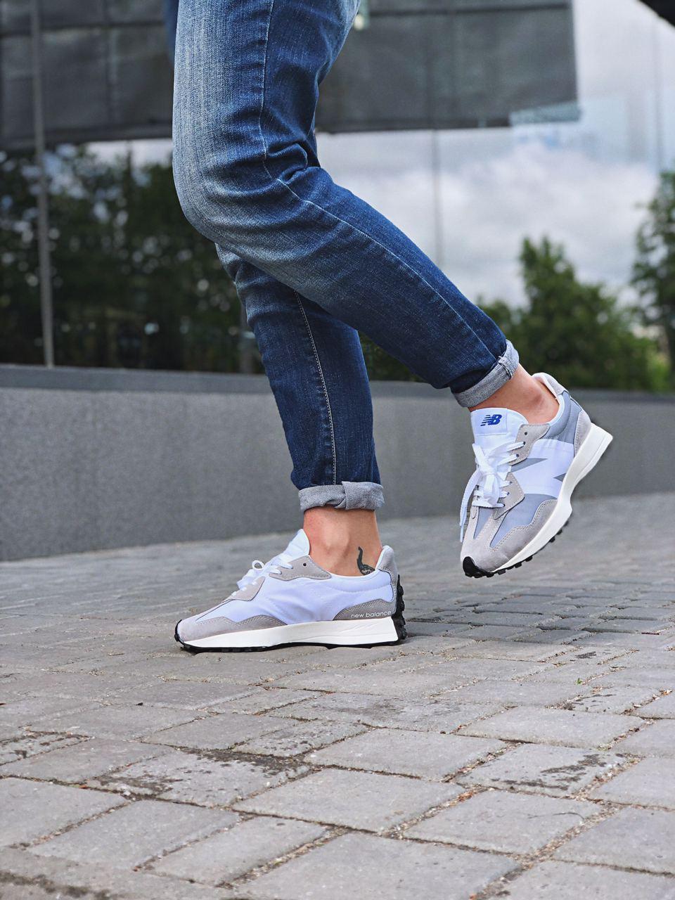 New Balance 327 Grey White